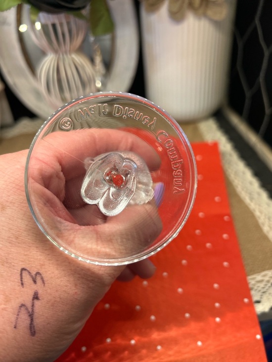 VTG Disney Mickey & Minnie 3D Figure Stem Wine Glass Set w/ Box Disney Wedding - Picture 8 of 16